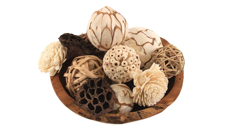 ANDALUCA 9 Inch Teak Wood Hand Carved Rustic Organic Bowl Small (9"-10" Diameter) - Image 5